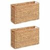 vidaXL Tijdschrift Manden 2 pcs Naturel 39 x 14 x 25 cm Waterhyacint