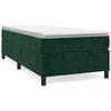 vidaXL Boxspring bed 90x200 cm fluweel donkergroen