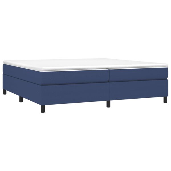 vidaXL Boxspring bed stof blauw 200x200 cm
