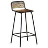 vidaXL Barstoelen 2 st massief gerecycled hout