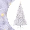 vidaXL Kunstkerstboom Wit 240 cm PVC en staal