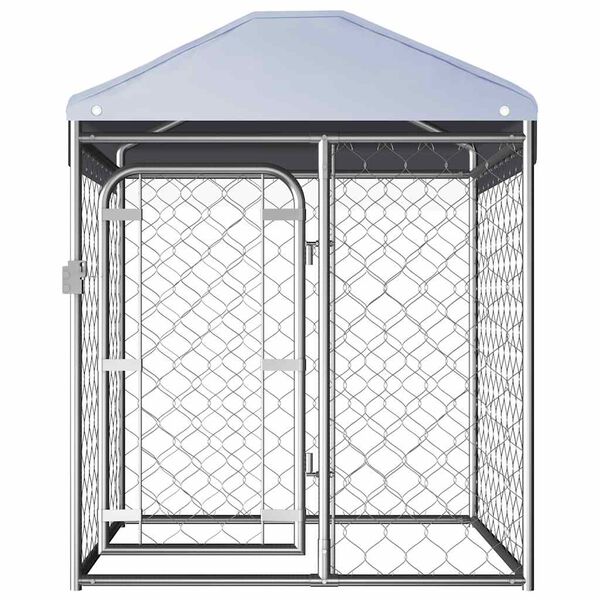 vidaXL Hondenkennel voor buiten met dak 100x100x125 cm