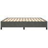 vidaXL Bedframe zonder matras 160x200 cm fluweel donkergrijs