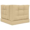 vidaXL Buiten bankkussen 3 pcs Beige Polyester