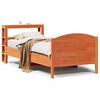 vidaXL Bedframe zonder matras massief grenenhout wasbruin 100x200 cm