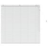 vidaXL Jaloezie Wit 125 x 130 cm 35 mm Massief Paulowniahout