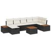 vidaXL Tuin Sofa Set 8 st Zwart poly rattan