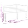 vidaXL Hoofdbord Bruin Eiken 200 cm Bewerkt hout
