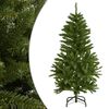 vidaXL Kunstkerstboom met scharnieren met standaard 120 cm groen