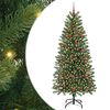vidaXL Kunstkerstboom met 300 LED met standaard Groen 180 cm PE en PVC