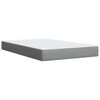 vidaXL Boxspring met matras stof lichtgrijs 120x190 cm