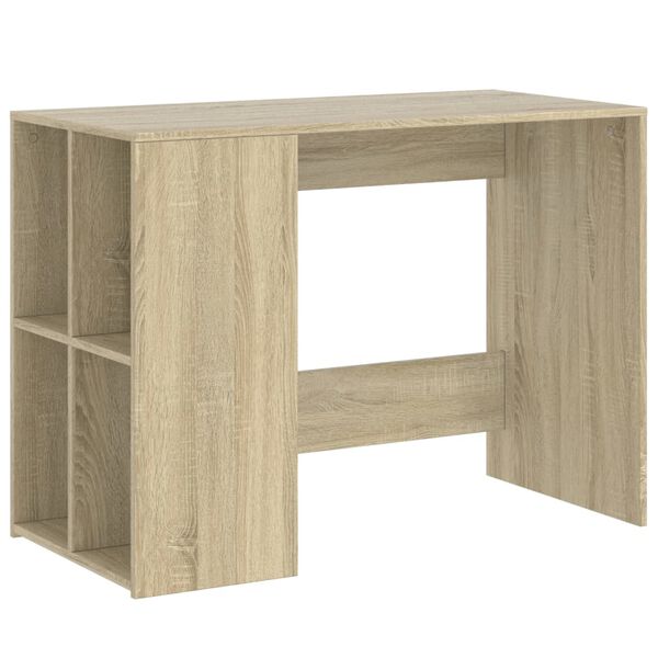 vidaXL Bureau 102x50x75 cm bewerkt hout sonoma eikenkleurig
