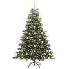 vidaXL Kunstkerstboom Groen 180 cm PVC en Metaal en Plastic