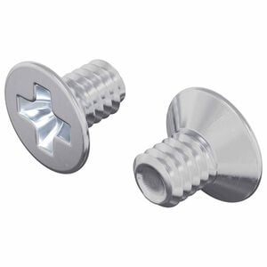 vidaXL Verzonken schroeven 2 st Zilver M4 x 6 mm Staal