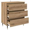 vidaXL Dressoir met lade Artisan Eiken 60 x 35 x 70 cm Bewerkt hout