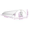 vidaXL Tuinkas met stalen frame 144 m&sup2; 24x6x2,85 m groen