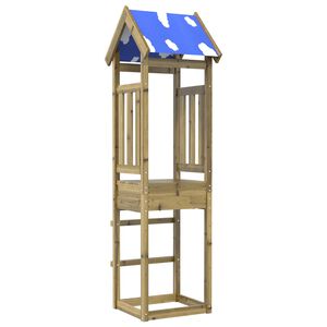 vidaXL Speeltoren Bruin Massief ge&iuml;mpregneerd hout
