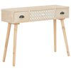 vidaXL Wandtafel met 3 lades 100x30x73 massief grenenhout