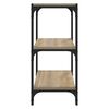 vidaXL Boekenkast 40x33x70,5 cm bewerkt hout en staal Sonoma eiken