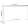 vidaXL Krijtbord met massief grenenhouten frame zwart 60x30 cm
