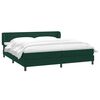 vidaXL Boxspringbed met matrassen 180x220 cm fluweel donkergroen