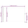 vidaXL Tuinscherm uittrekbaar 160x300 cm rood