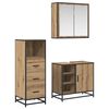 vidaXL Badkamermeubelset 3 st Artisan Eiken 65 x 33 x 60 cm