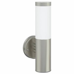 vidaXL Buiten Wandlamp zilver 15 x 7,5 x 33 cm