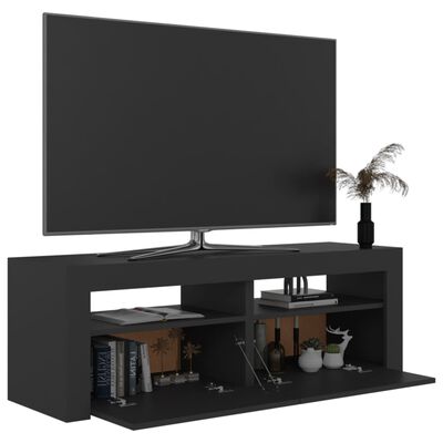vidaXL Tv-meubel met LED-verlichting 120x35x40 cm grijs