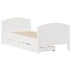 vidaXL Bedframe zonder matras massief grenenhout wit 90x190 cm