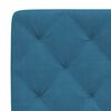 vidaXL Bedframe zonder matras fluweel blauw 100x200 cm