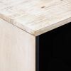 vidaXL Dressoir met opslag Wit 80 x 33,5 x 75 cm Massief Mango Hout