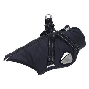 vidaXL Hondenjas met harnas waterdicht reflecterend marineblauw L24