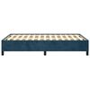 vidaXL Bedframe zonder matras 120x200 cm fluweel donkerblauw