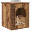vidaXL Kattenhuis Oudhout 53 x 52 x 62 cm Bewerkt hout