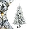 vidaXL Kunstmatige Inklapbare Kerstboom Wit 120 cm PE en PVC