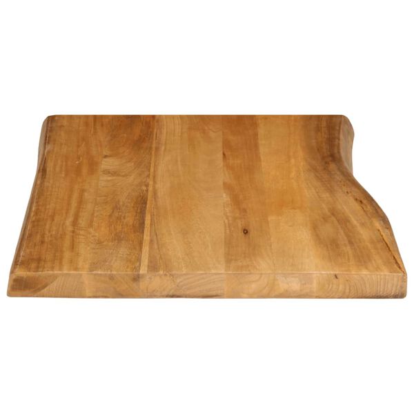 vidaXL Tafelblad met natuurlijke rand 80x60x3,8 cm massief mangohout
