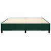 vidaXL Boxspring bed 160x200 cm fluweel donkergroen