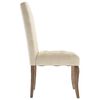 vidaXL Eetkamerstoelen 6 st linnen-look stof beige