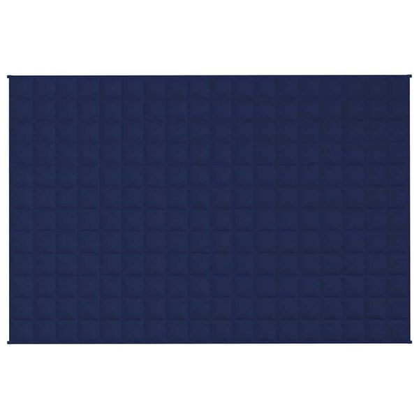 vidaXL Verzwaringsdeken 120x180 cm 5 kg stof blauw