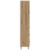 vidaXL Hoge kast met lade 2 pcs Artisan Eiken Geengineerd Hout en Glas