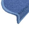 vidaXL Trapmatten 20 st 56x17x3 cm Blauw Halfrond