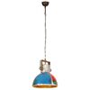 vidaXL Hanglamp industrieel rond 25 W E27 40 cm meerkleurig