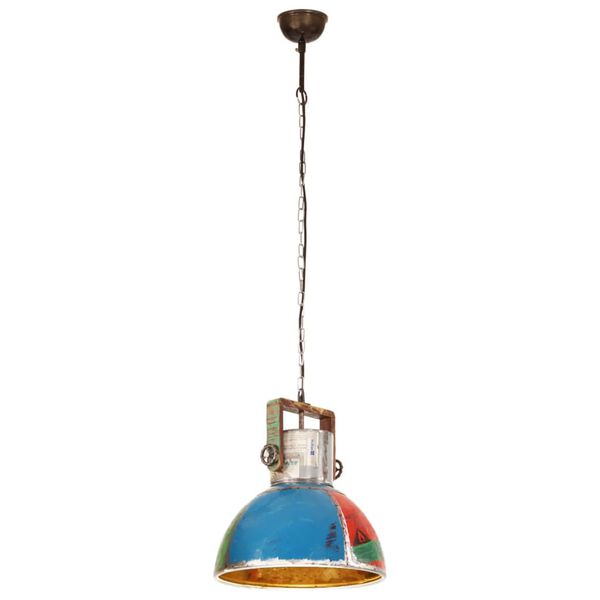 vidaXL Hanglamp industrieel rond 25 W E27 40 cm meerkleurig