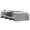 vidaXL Bedframe met plank Betongrijs 80 x 200 cm Bewerkt hout