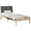 vidaXL Bedframe Bruin en donkergrijs 100 x 200 cm Massief grenenhout