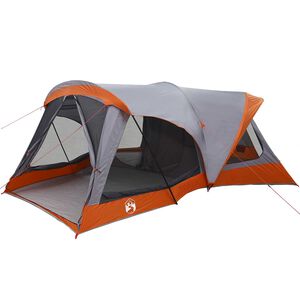 vidaXL Gezinstent Grijs en Oranje 550 x 555 x 208 cm