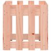 vidaXL Plantenbak met hekontwerp 40x40x40 cm massief douglashout