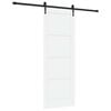 vidaXL Schuifdeur ORKDAL 78 x 211 cm Bewerkt hout Wit en zwart