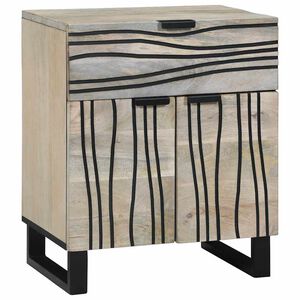 vidaXL Nachtkastje Wit 50 x 33 x 60 cm Bewerkt hout